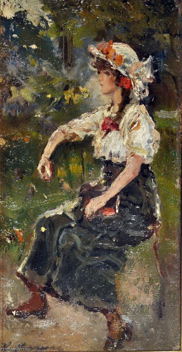 Ragazza in giardino